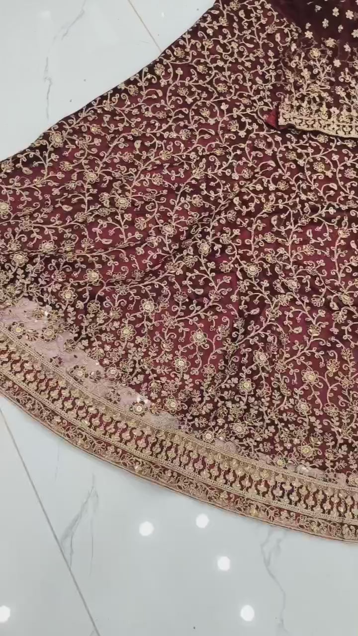 ZF - Dil-Ruba Bridal Lehengha Unstitched