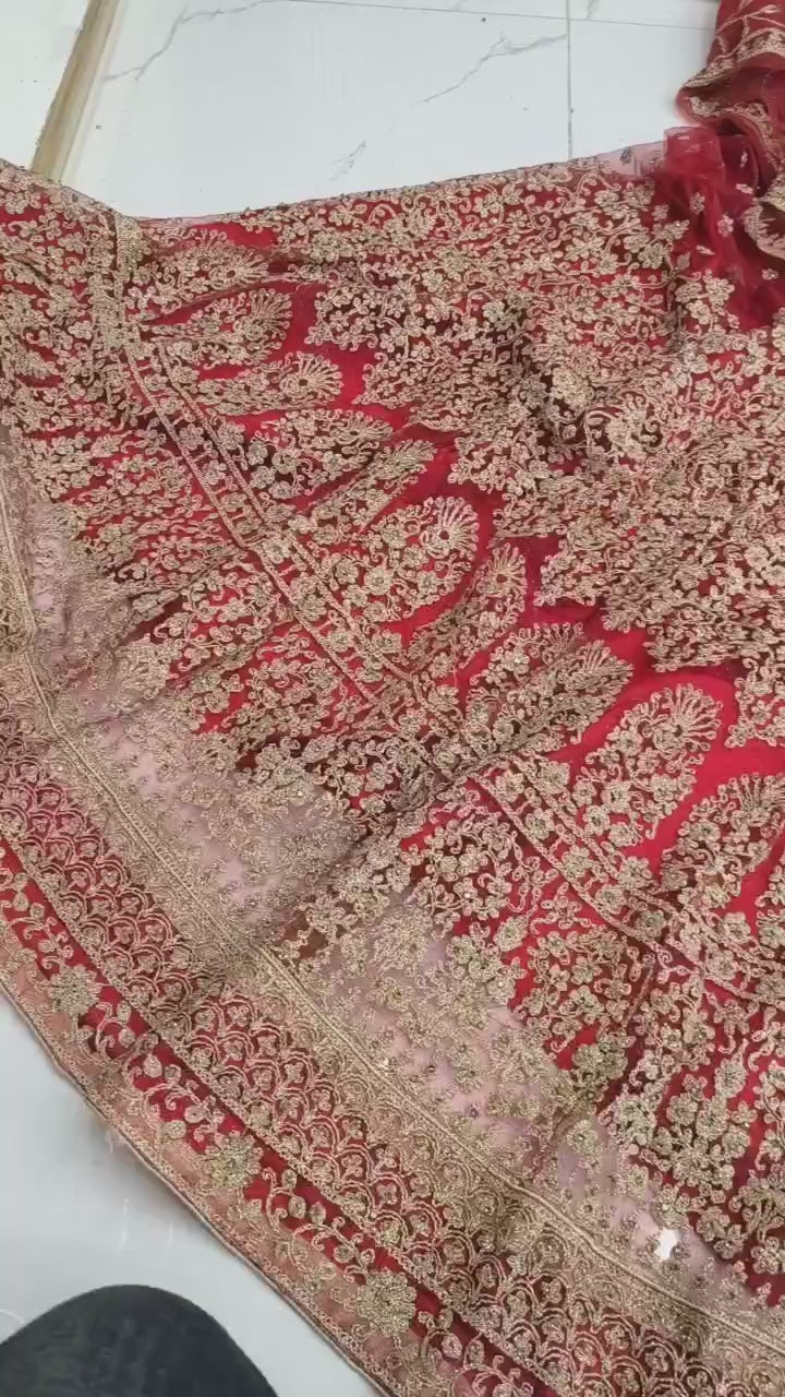 ZF - Firdaus Bridal Lehengha Unstitched