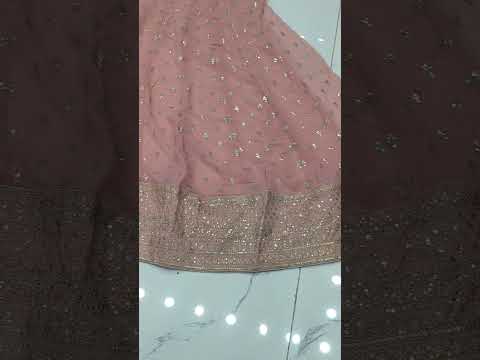 Chiffon Golden Zari Frock 993 (Unstitched)