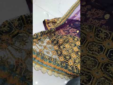 Iznikk Stones and beats Frock (Unstitched)