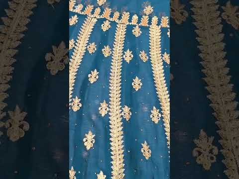 Chiffon Multi Zari Frock (Unstitched)