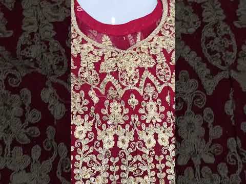 Royal Garnet Bridal Lehenga (Unstitched)