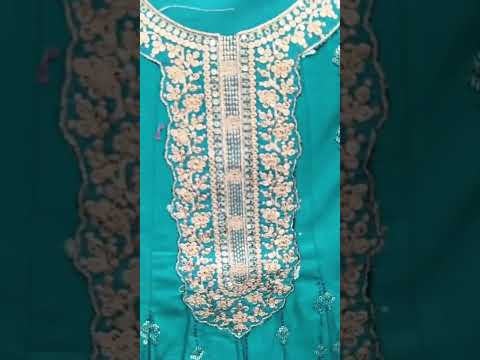Zari Embroidery Cotton Frock (Unstitched)