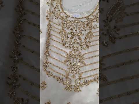 Pearl Glow Organza Gharara Set (Stitched)