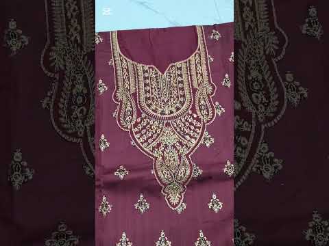 Royal Motif Cotton Suit (Unstitched)
