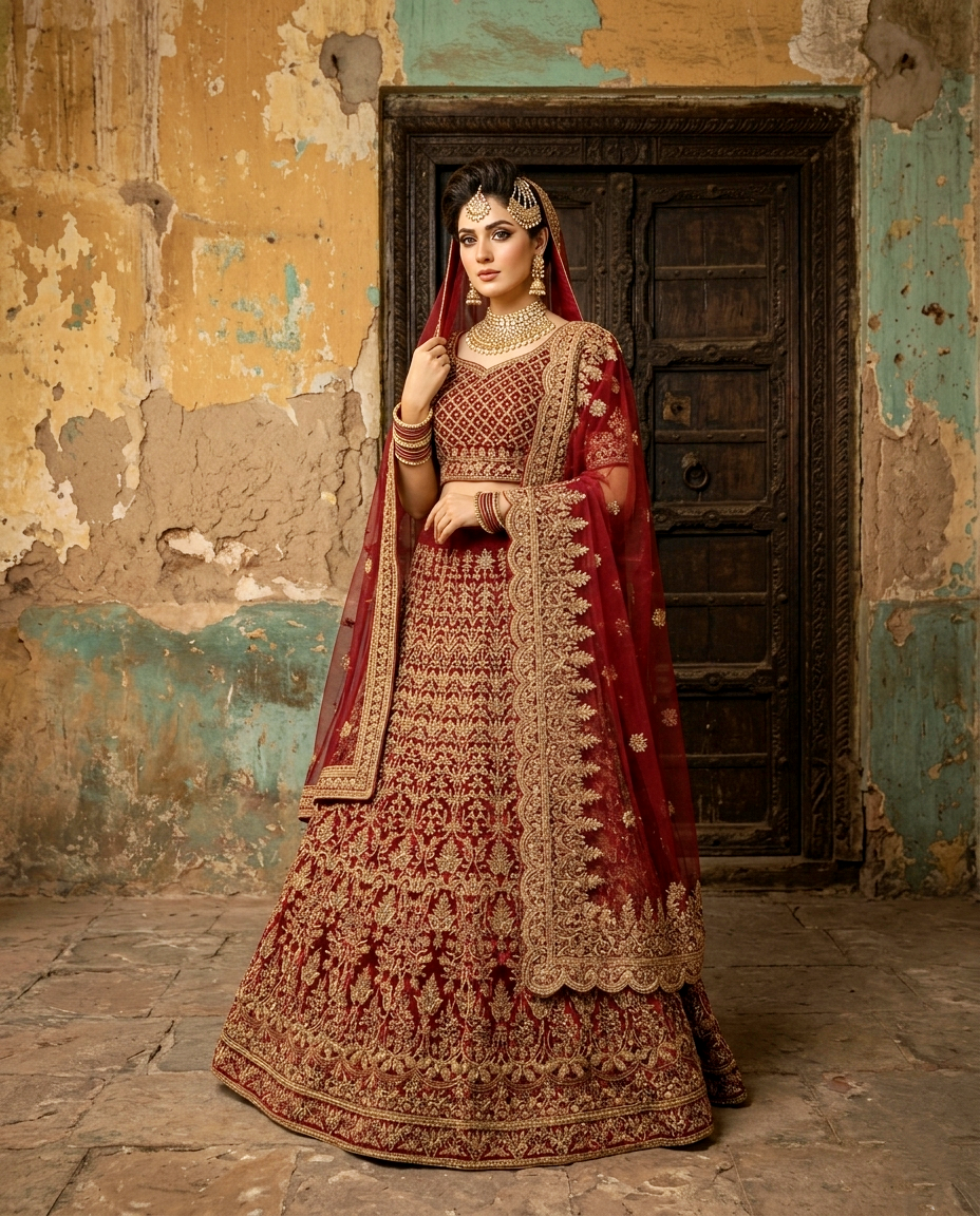 ZF - Afreen Bridal Lehengha Unstitched