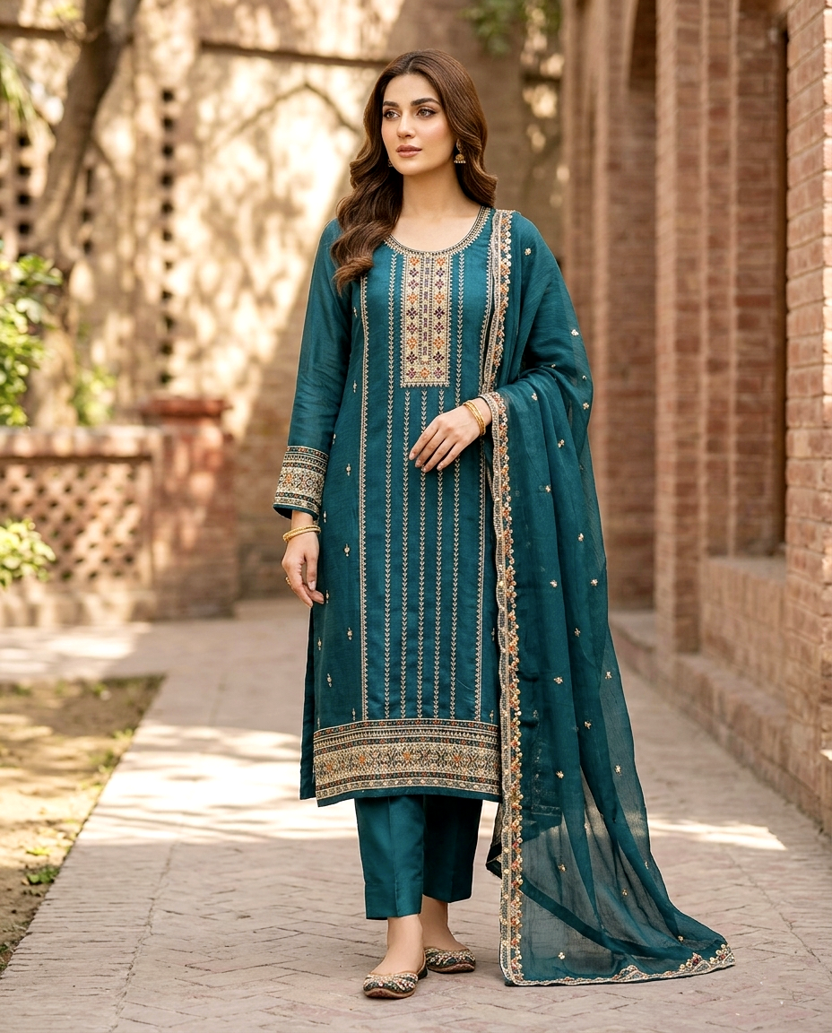 Vchetra Multi Neck (Unstitched)