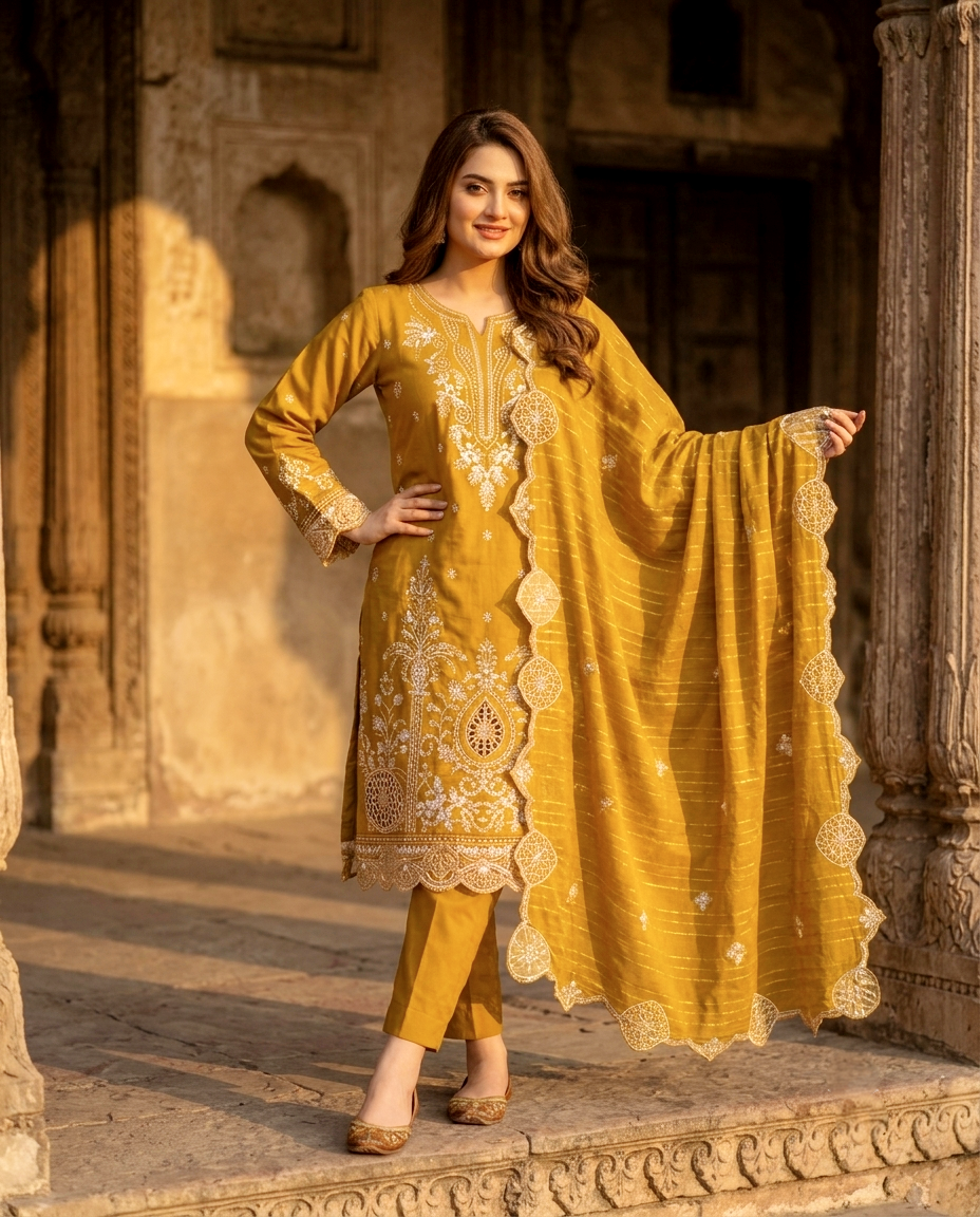 Muse Series 769 Cotton Embroidered