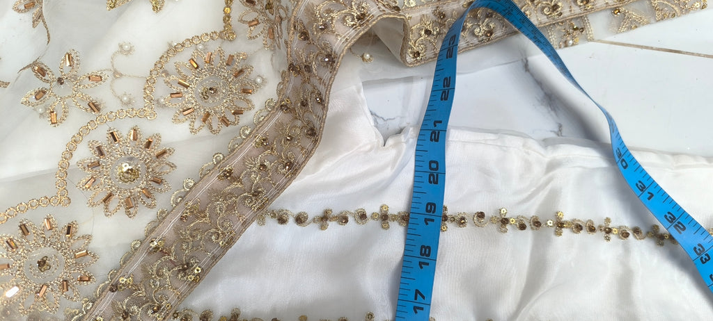 Noor-e-Zar Organza Gharara Set (stitched)