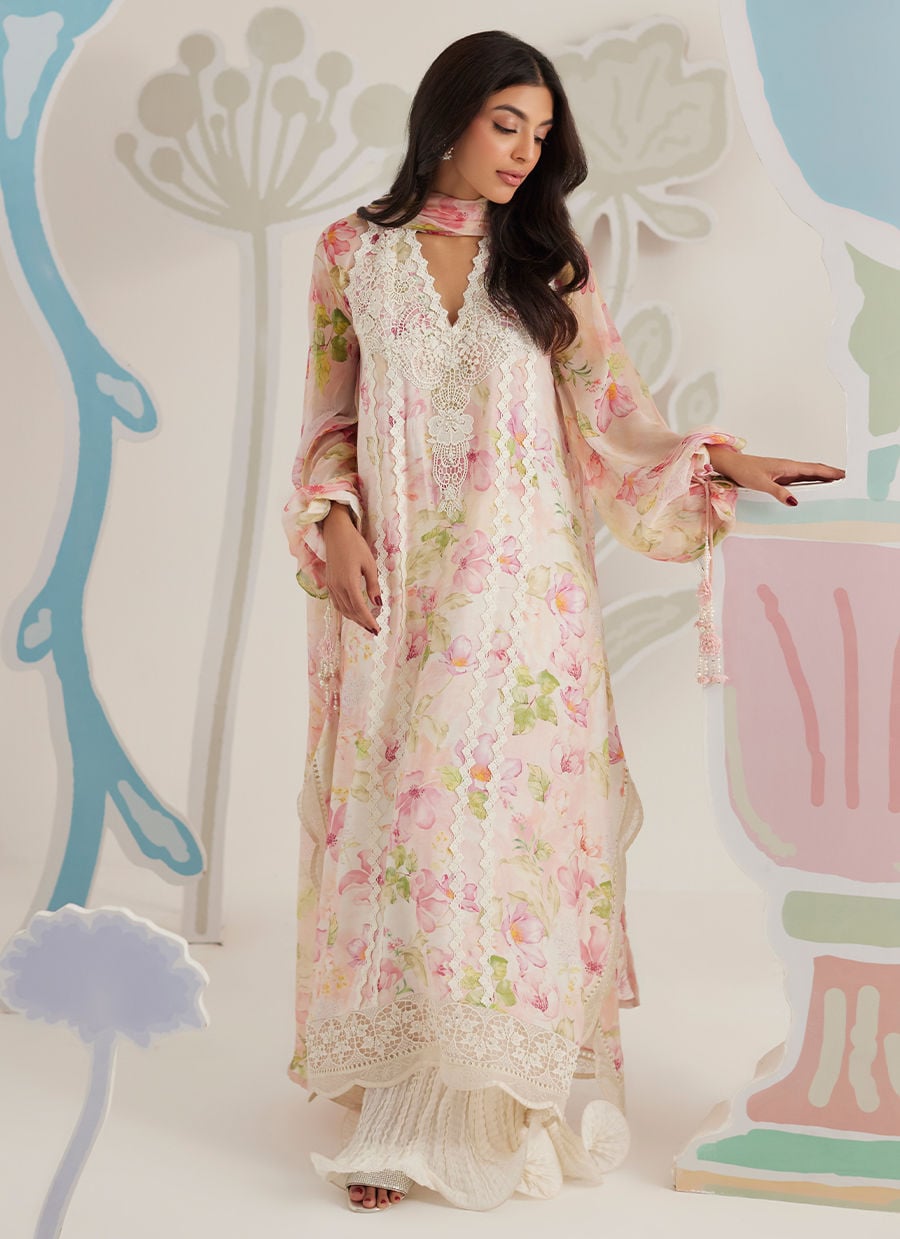 Rielle Shirt And Dupatta lawn embroidered