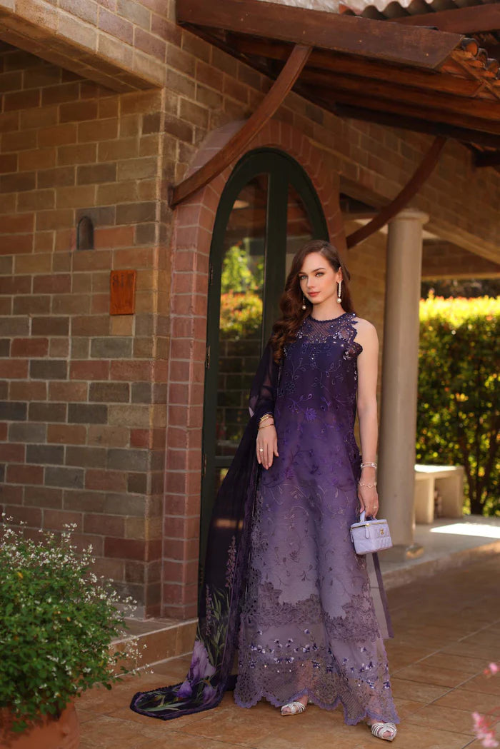 Noor by Sadia Asad Lawn Embroidered & Printed 3 Piece Dress