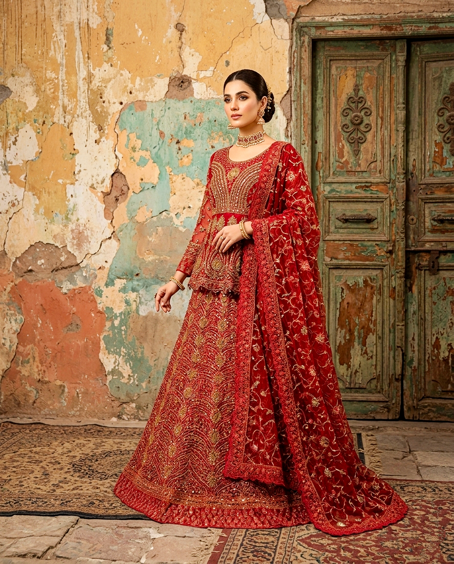 ZF - Shehzadi Bridal Lehengha Unstitched