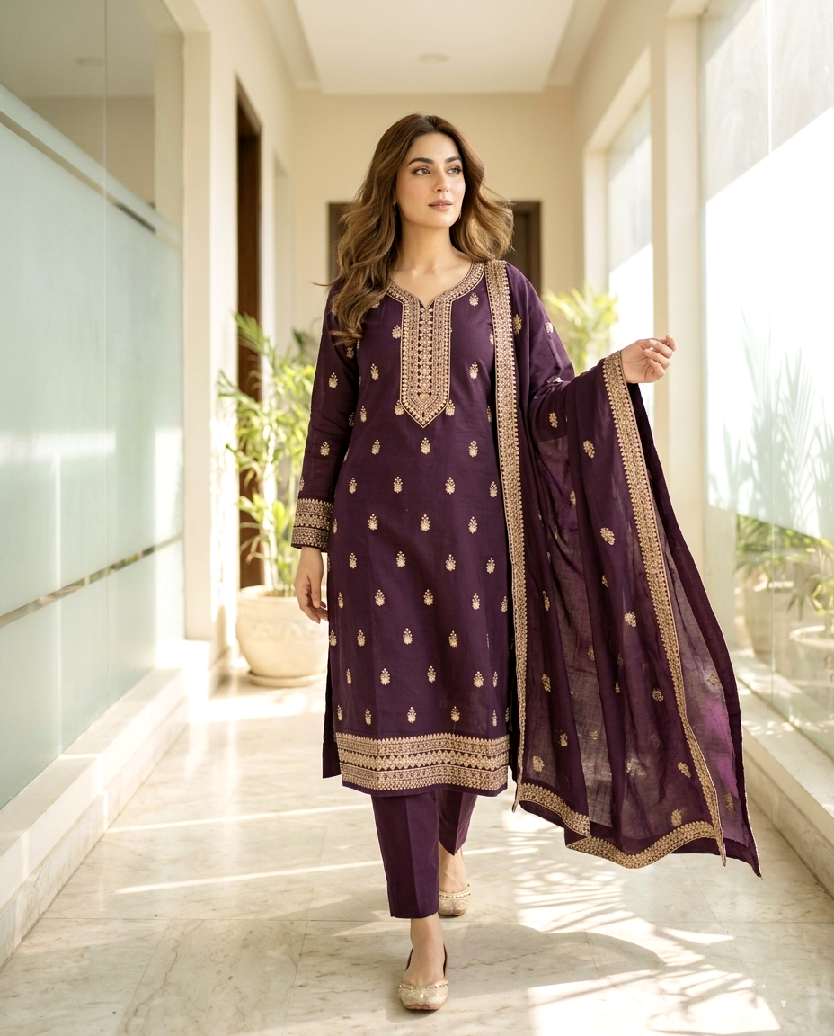 Glamour D.no 975 Cotton (Unstitched)