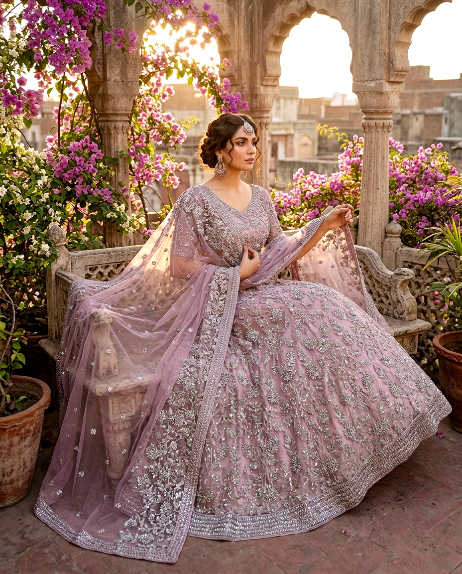 Shahi Feroza Lehengha Set