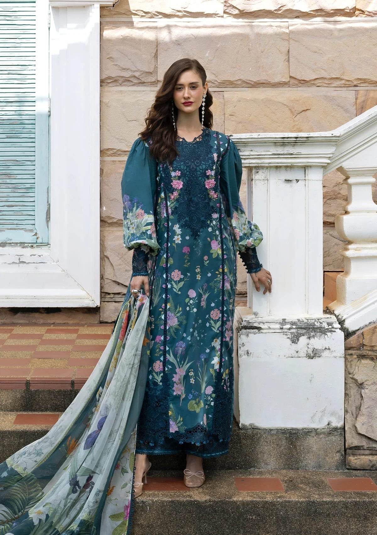 Lawn - Elaf Premium - Signature Embroidered Prints 26