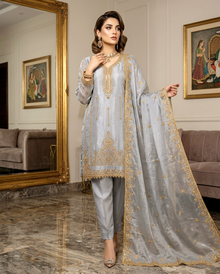 CutDana Crincle D.no 873 ( Unstitched)