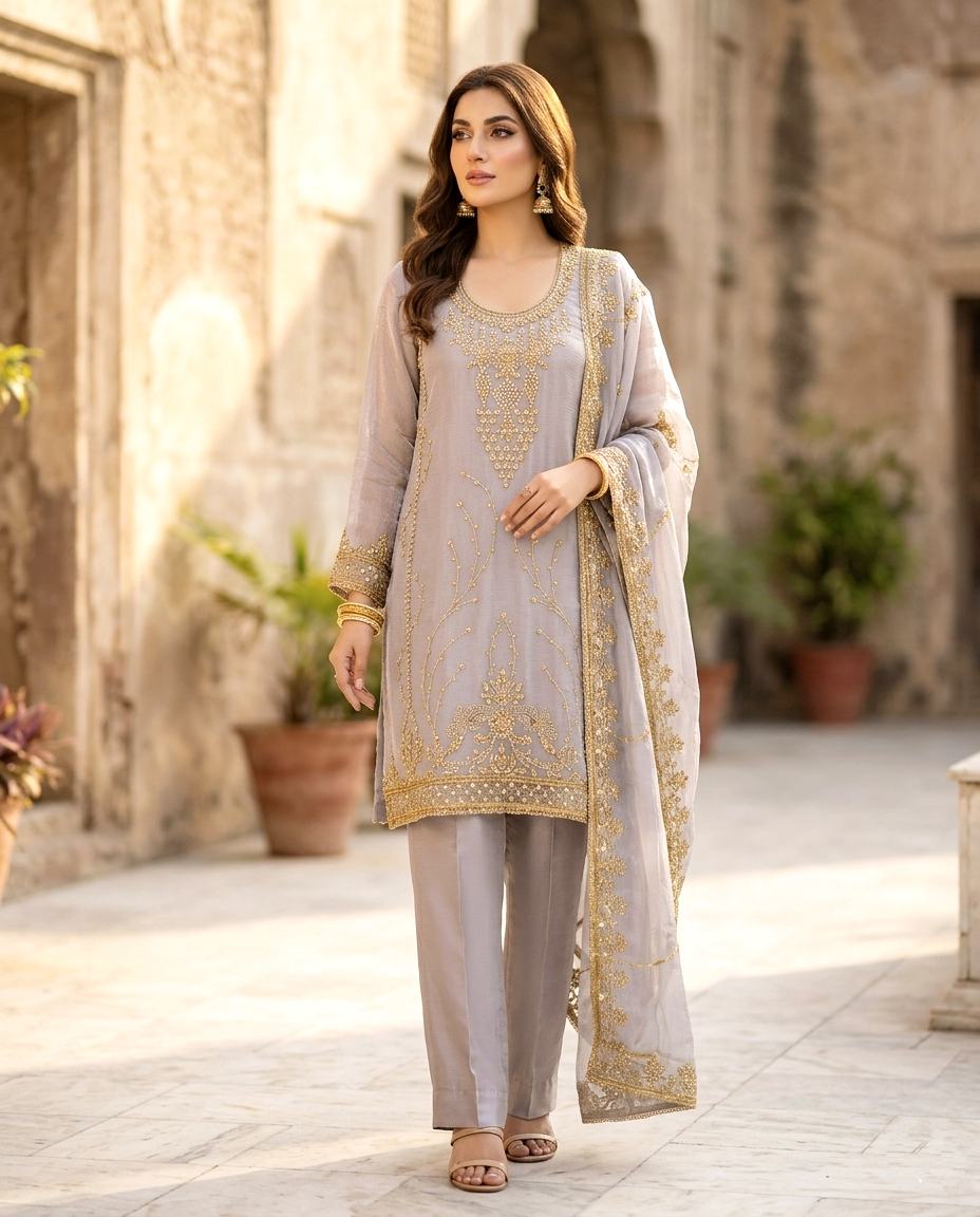 CutDana Crincle D.no 373 ( Unstitched)
