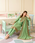 Mint Heritage Copper Zari Cotton (Unstitched)