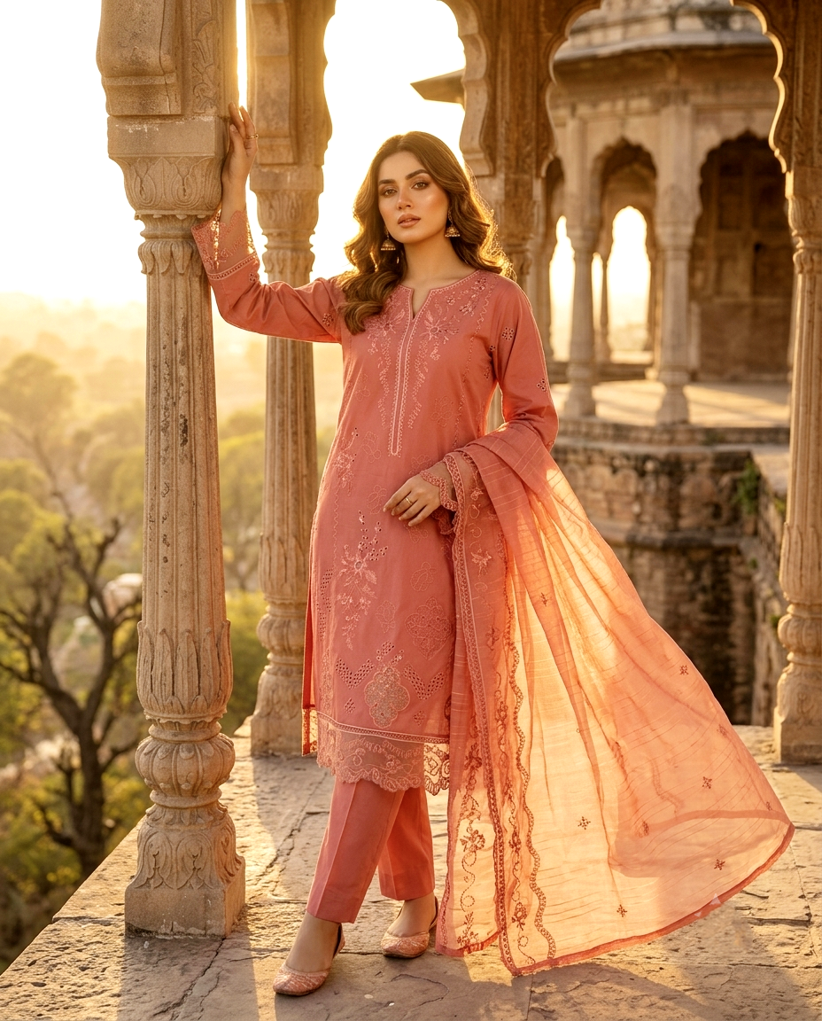 Muse Series 766 Cotton Embroidered