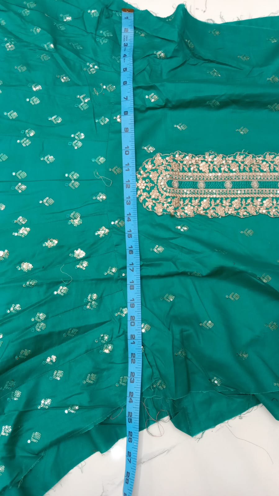 Zari Embroidery Cotton Frock (Unstitched)