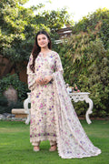 Aneelas UnStitched Print Emb Lawn Chiffon Duppata 3pc