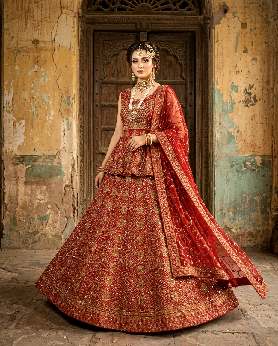 ZF - Shehzadi Bridal Lehengha Unstitched