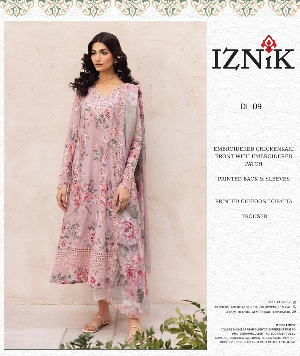 Lawn Collection - Iznik - EMBROIDERED LAWN