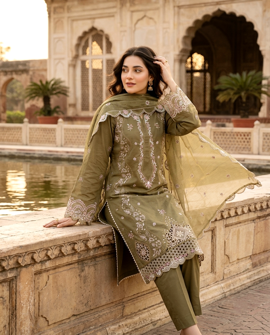 Muse Series 768 Cotton Embroidered