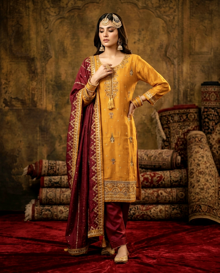 Aura of Contrast vchetra (Unstitched)