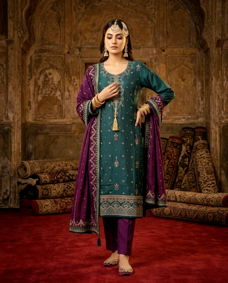 Aura of Contrast vchetra (Unstitched)