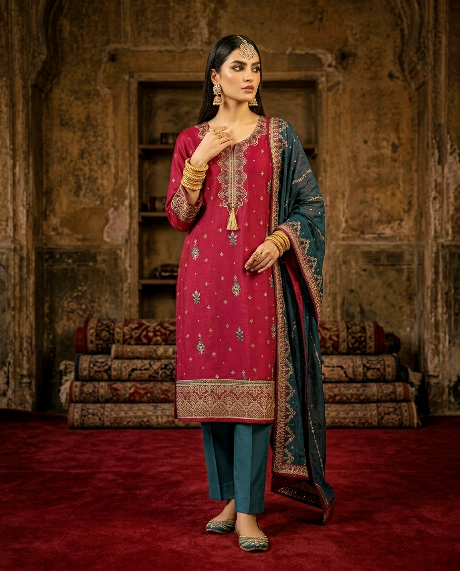 Aura of Contrast vchetra (Unstitched)