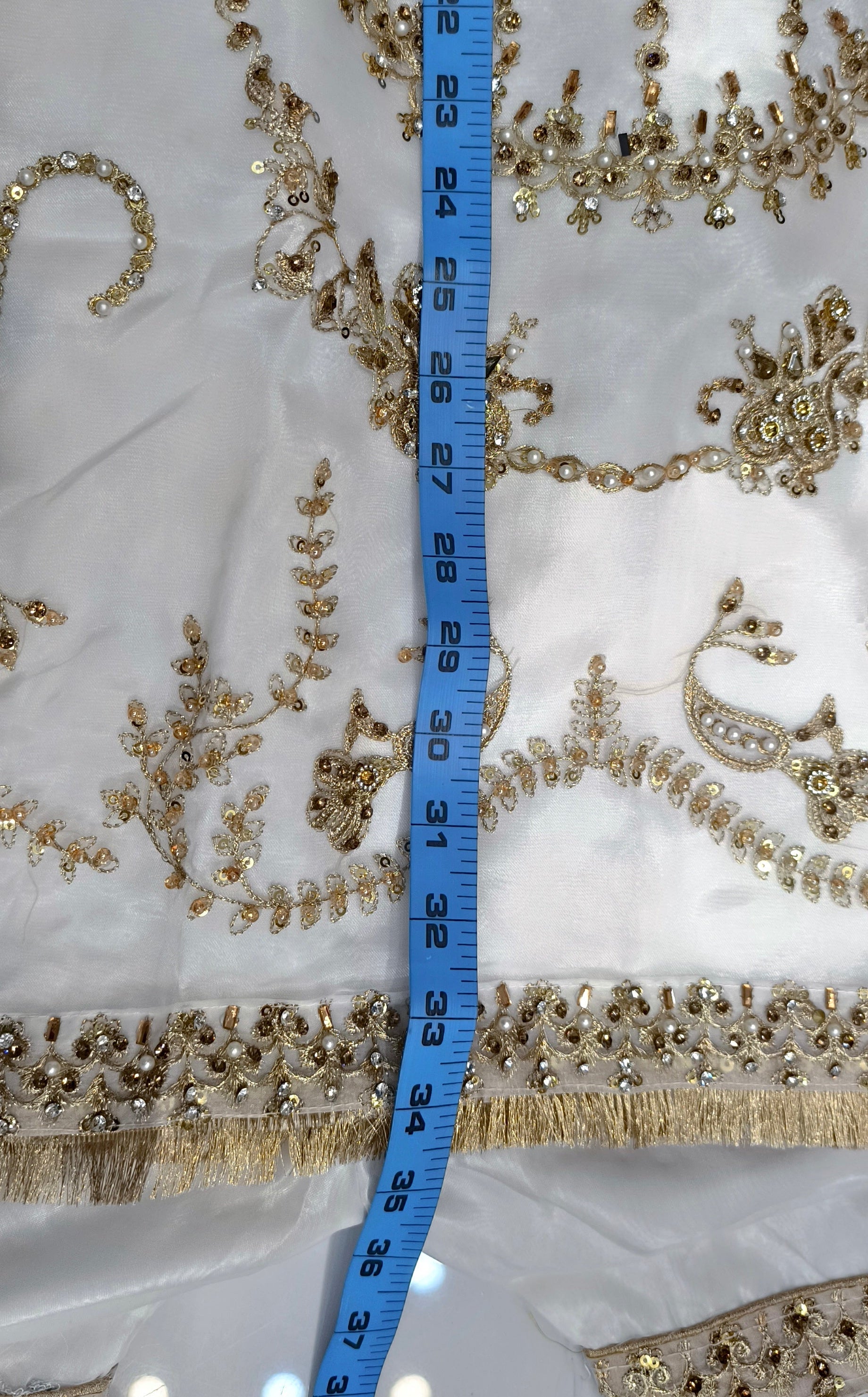 Noor-e-Zar Organza Gharara Set (stitched)