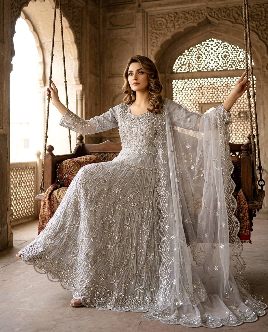 Wisteria Dream – Pulsework-Embellished Maxi