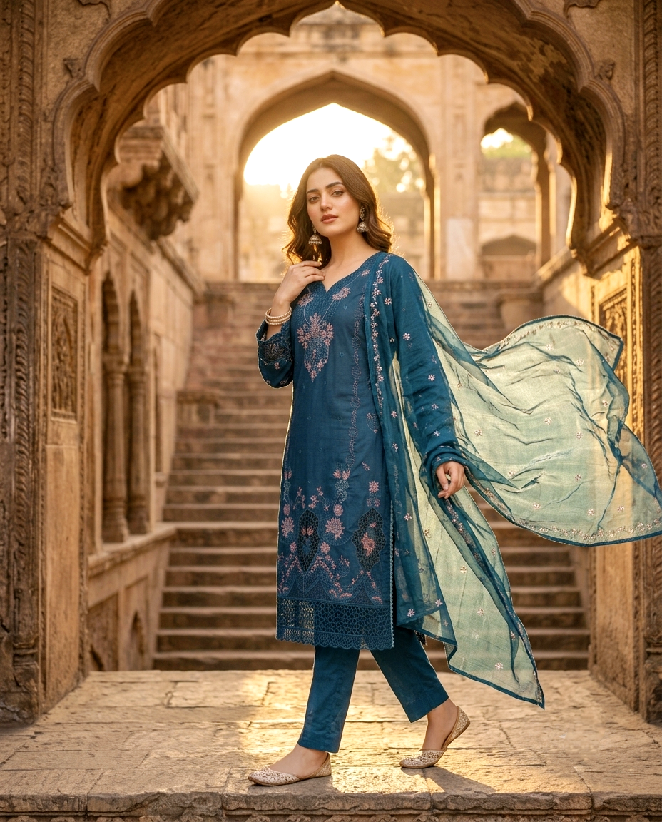 Muse Series 765 Cotton Embroidered