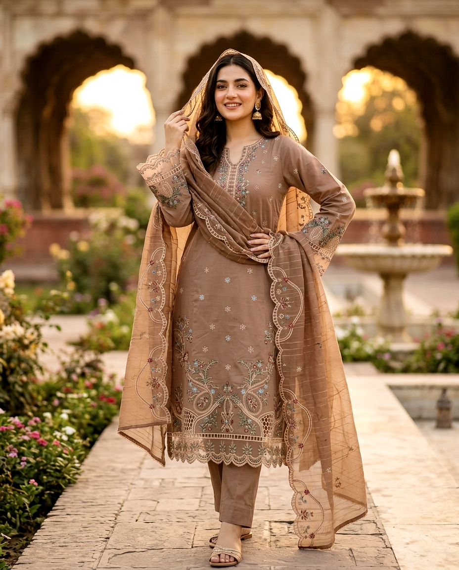 Muse Series 767 Cotton Embroidered