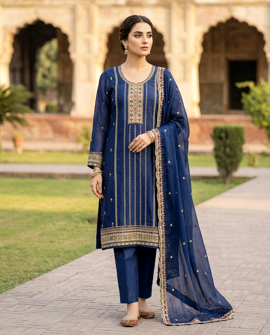 Vchetra Multi Neck (Unstitched)