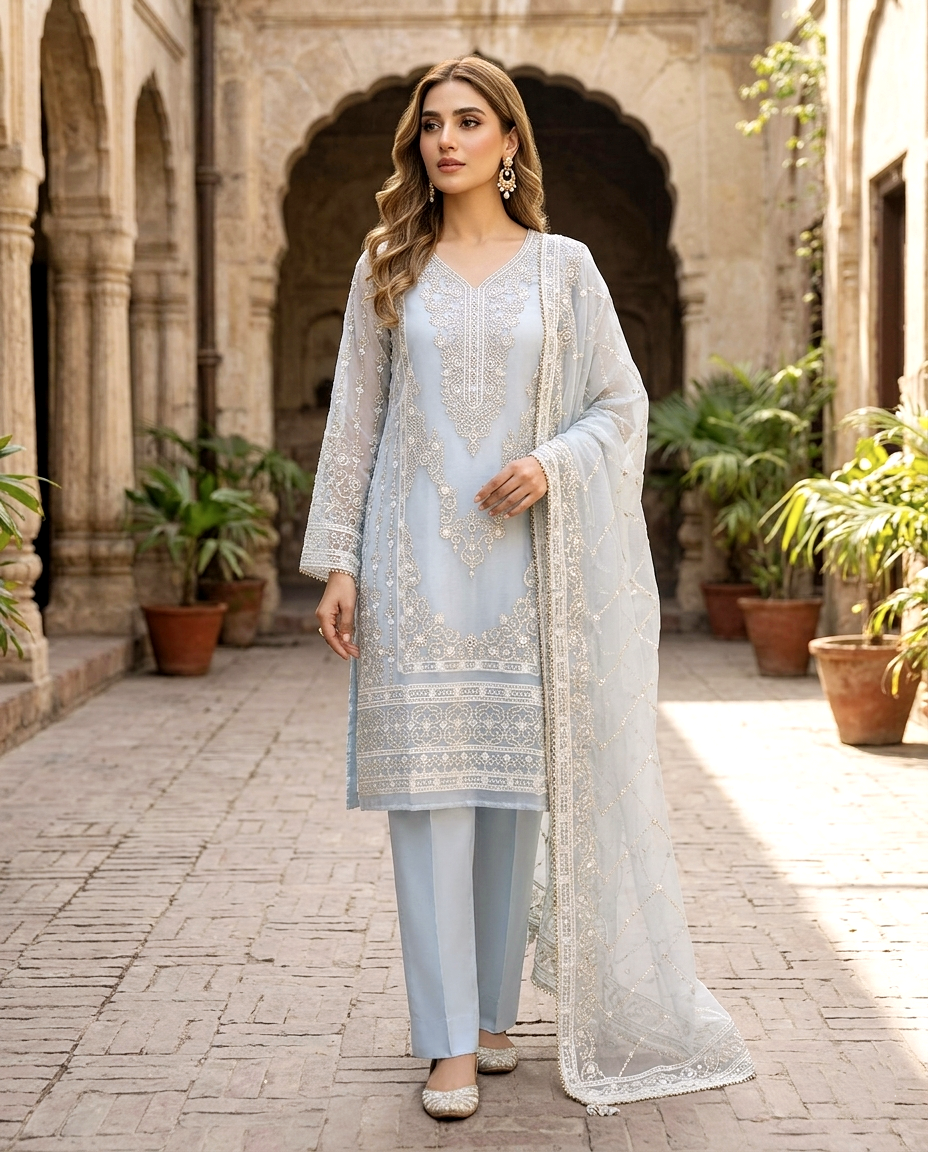 Mukesh D.no 991 Khaadi net(Unstitched)
