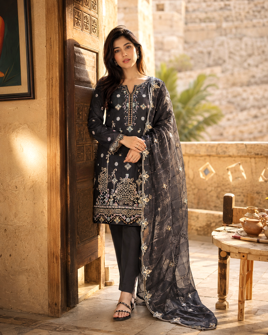 Muse Series 800 Cotton Embroidered