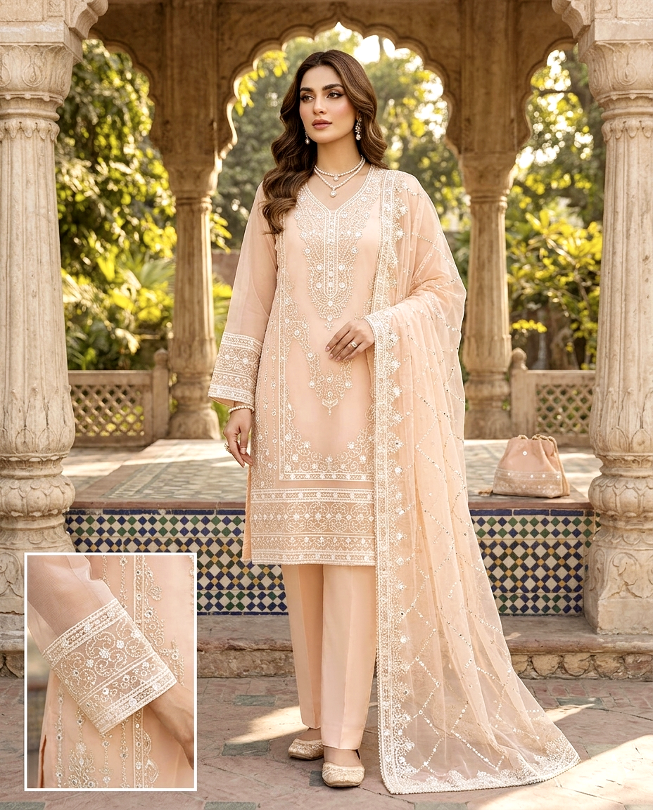 Mukesh D.no 991 Khaadi net(Unstitched)