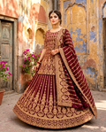 The Maroon Muse Bridal Lehengha (Unstitched)
