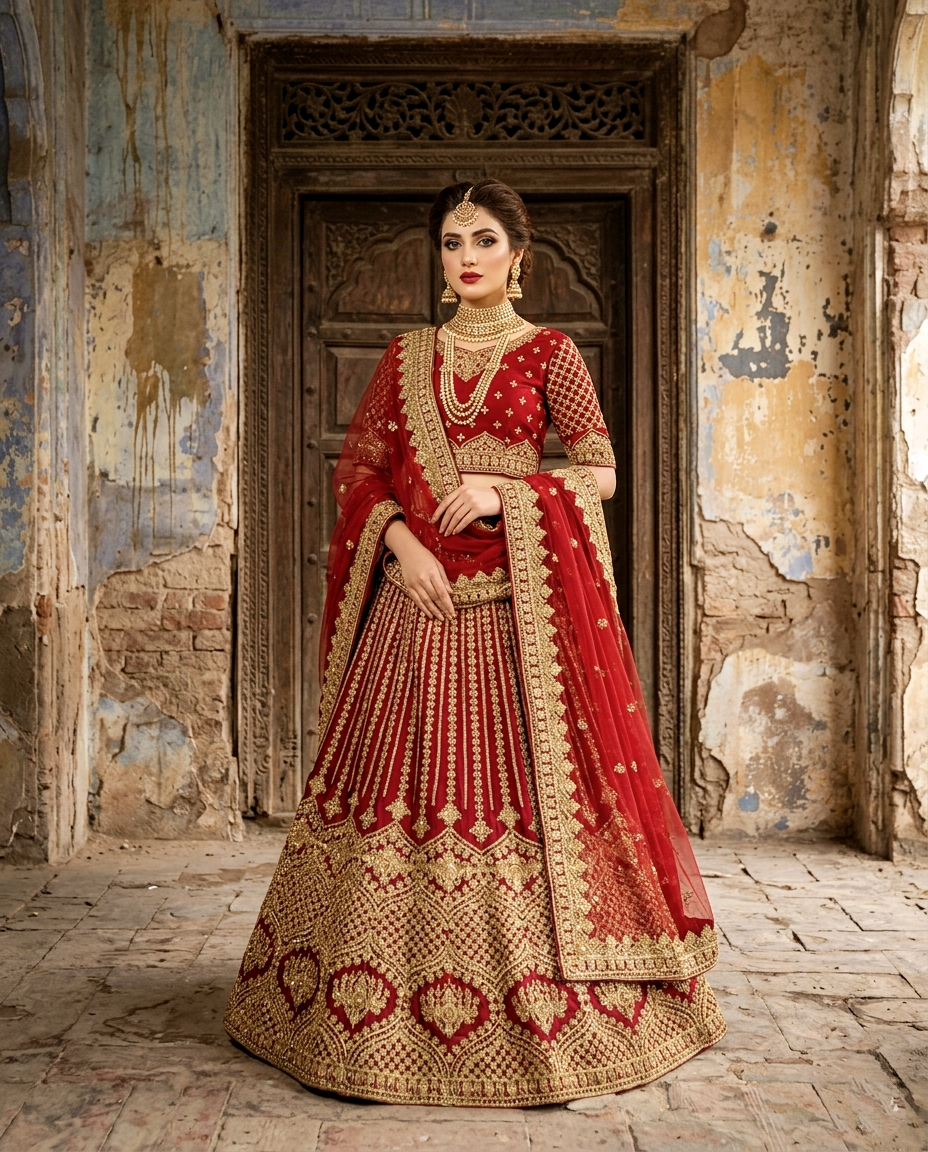 ZF - Anaya Bridal Lehengha Unstitched
