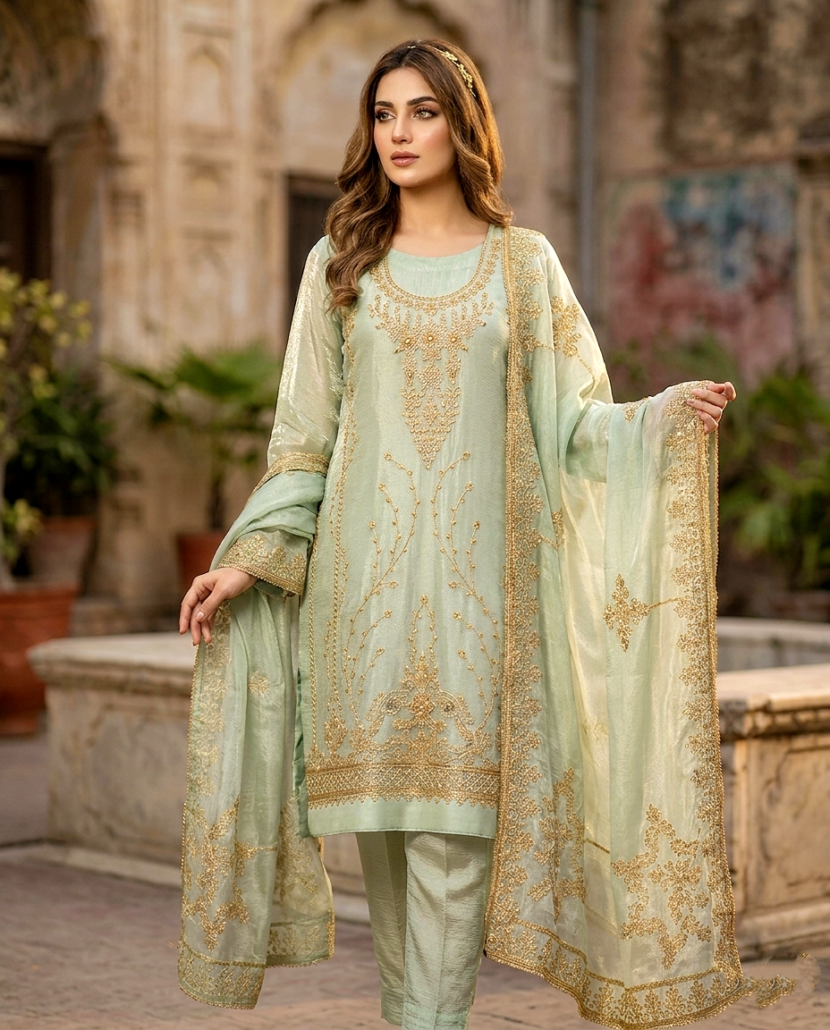 CutDana Crincle D.no 373 ( Unstitched)