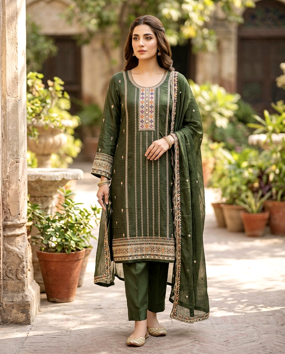 Vchetra Multi Neck (Unstitched)