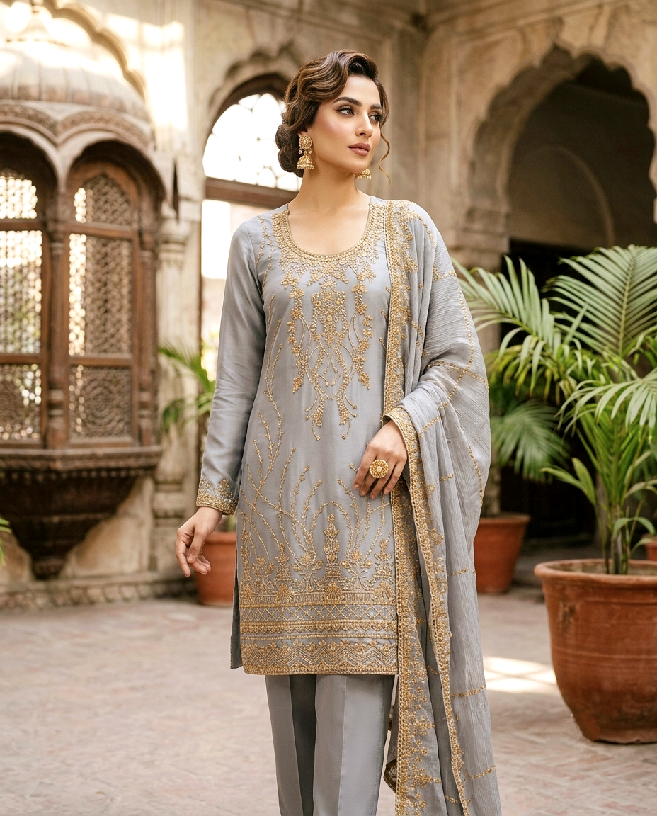 CutDana Crincle D.no 556 ( Unstitched)