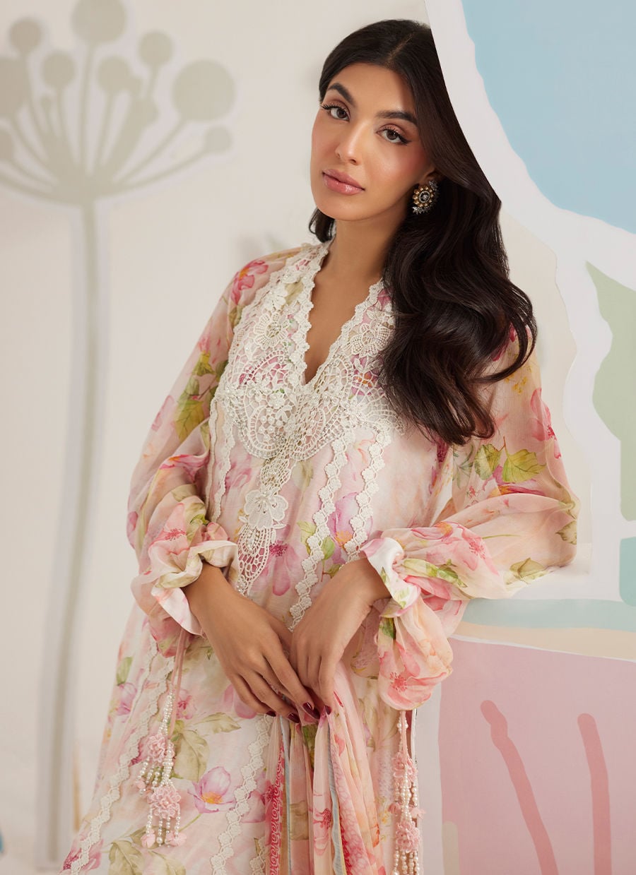 Rielle Shirt And Dupatta lawn embroidered