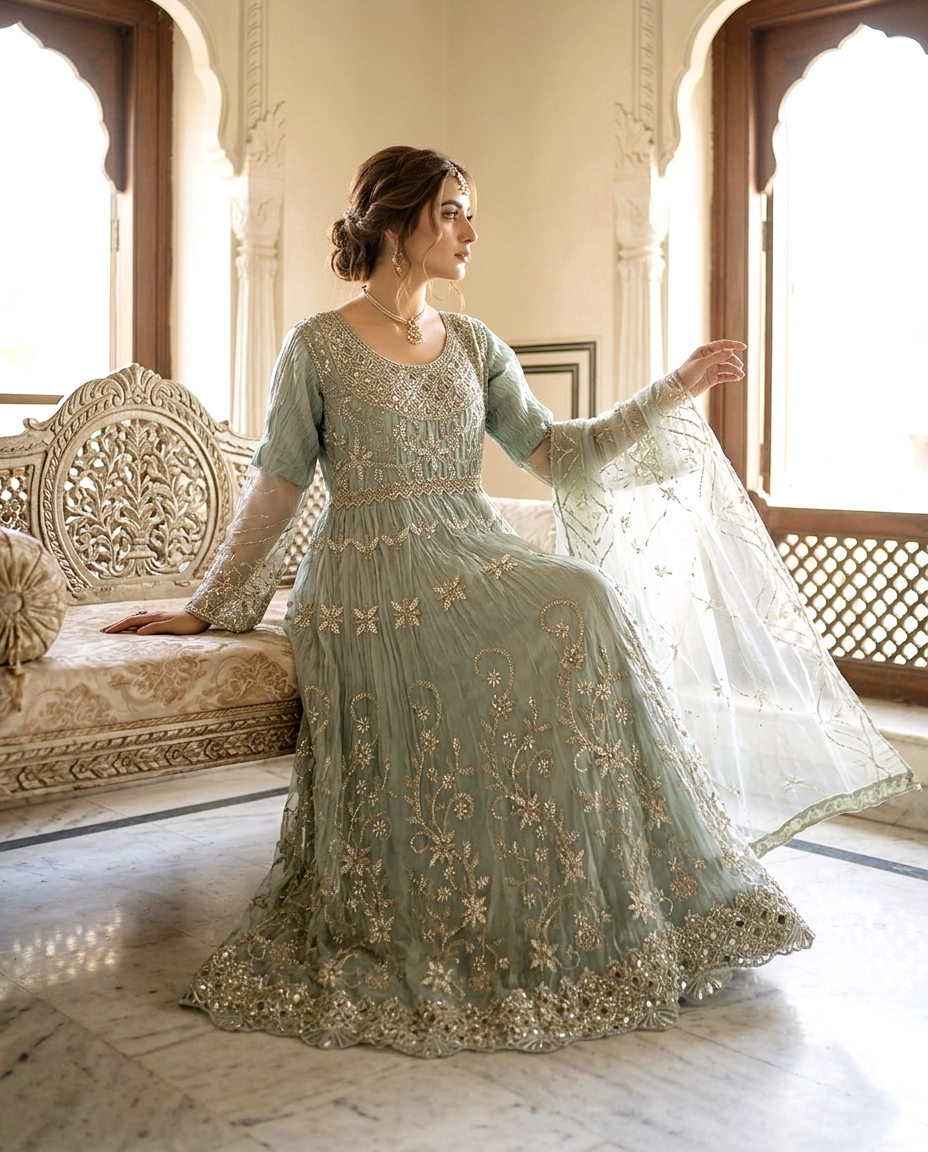 Wisteria Dream – Pulsework-Embellished Maxi