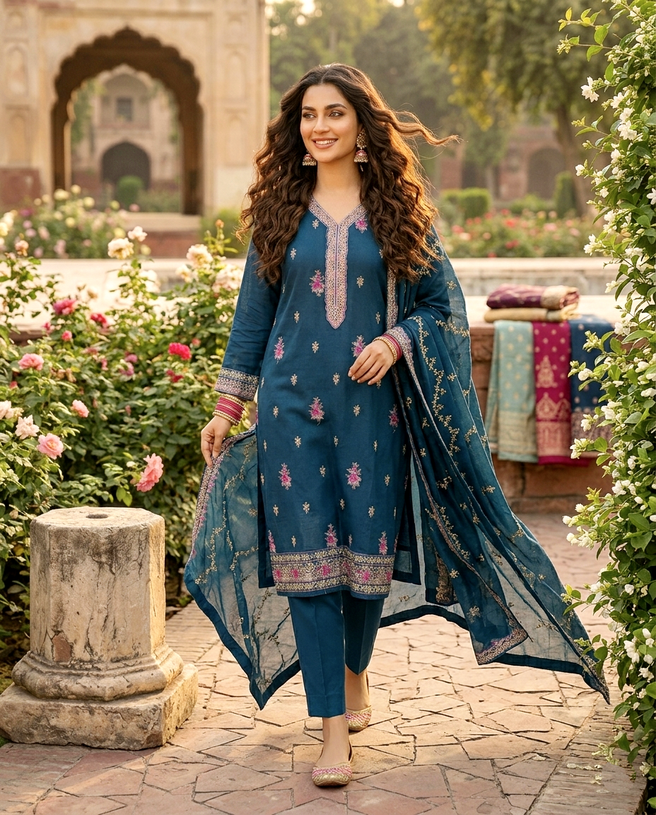 Glamour D.no 654 Cotton (Unstitched)