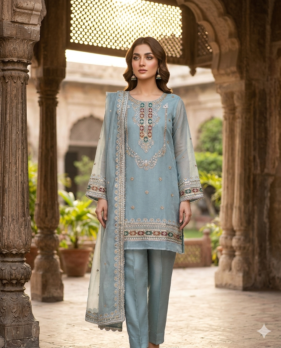 Multi Khaadi Net Suit (Unstitched)