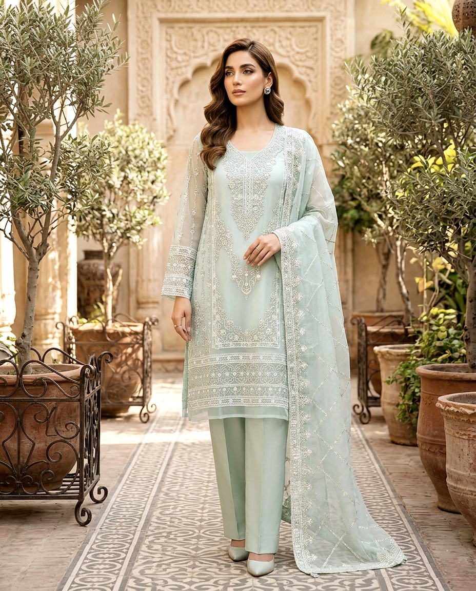 Mukesh D.no 991 Khaadi net(Unstitched)