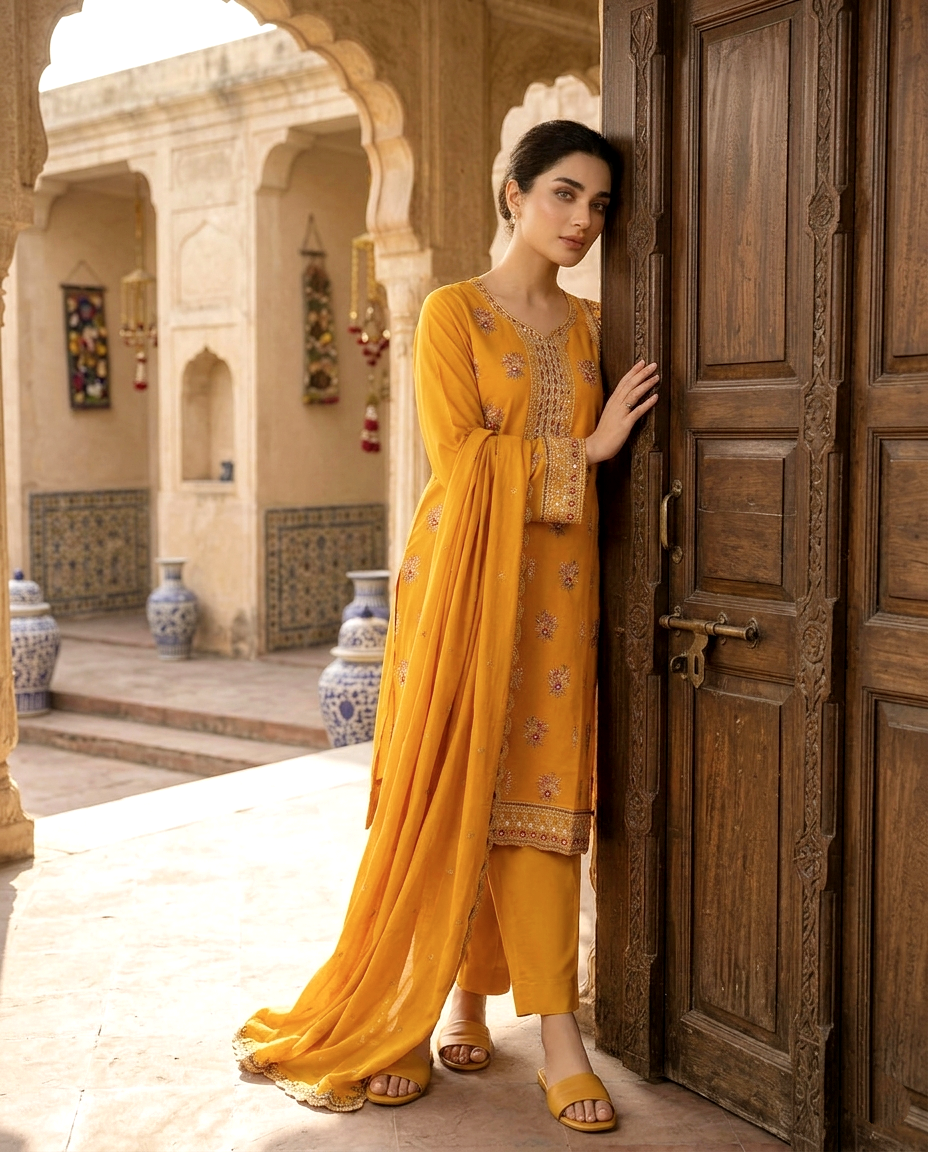 Glamour D.no 354 Cotton (Unstitched)